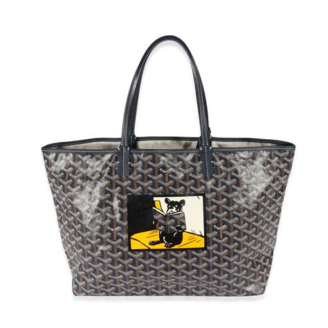 goyard bulldog tote|goyard canvas bag.